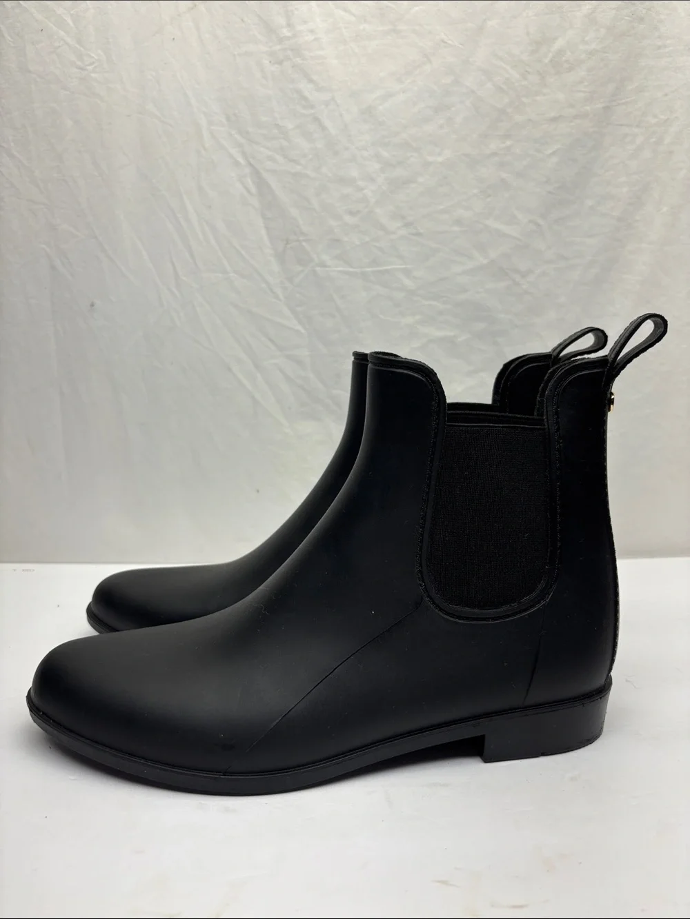Banana Republic Black Slip-On Chelsea Rain Boots, SZ 10 M, 1(BA)